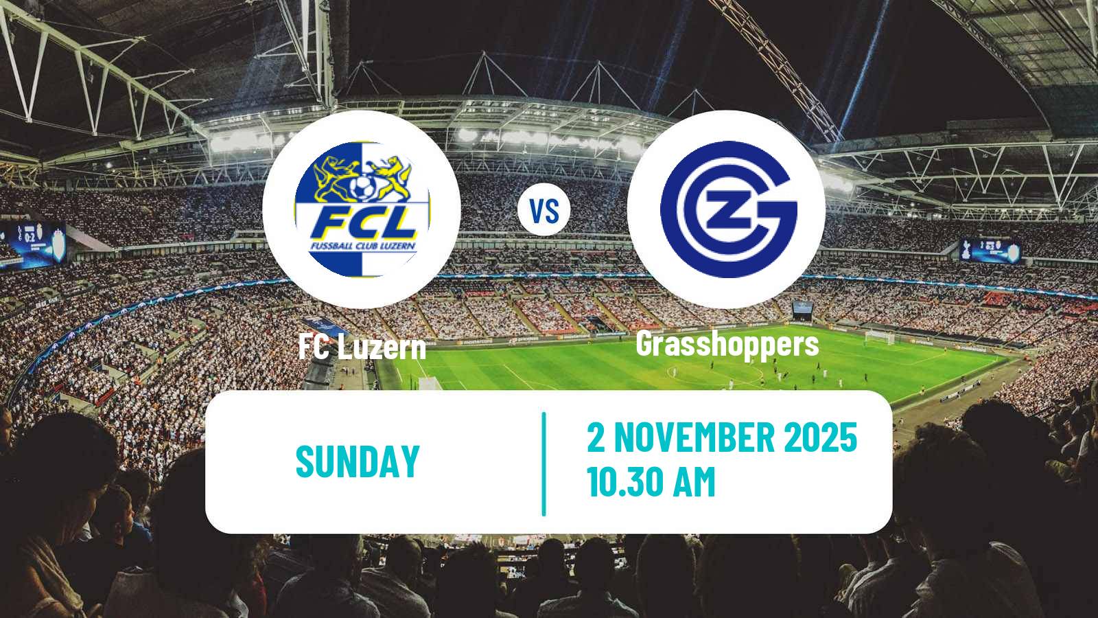 Football Swiss Super League Luzern - Grasshoppers
