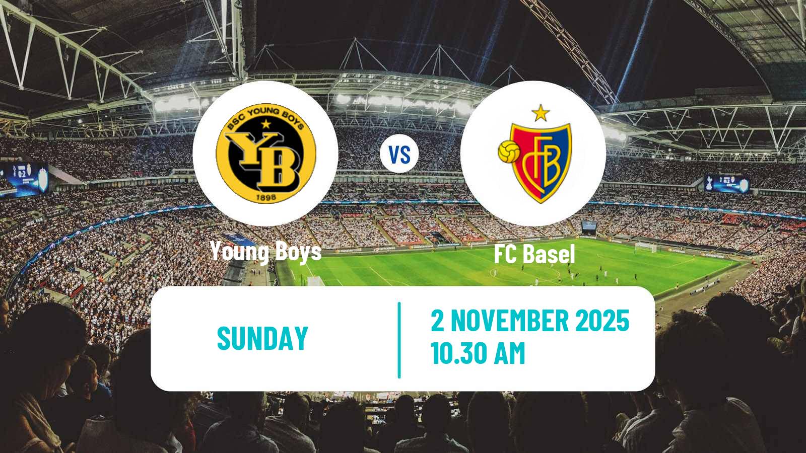 Football Swiss Super League Young Boys - Basel