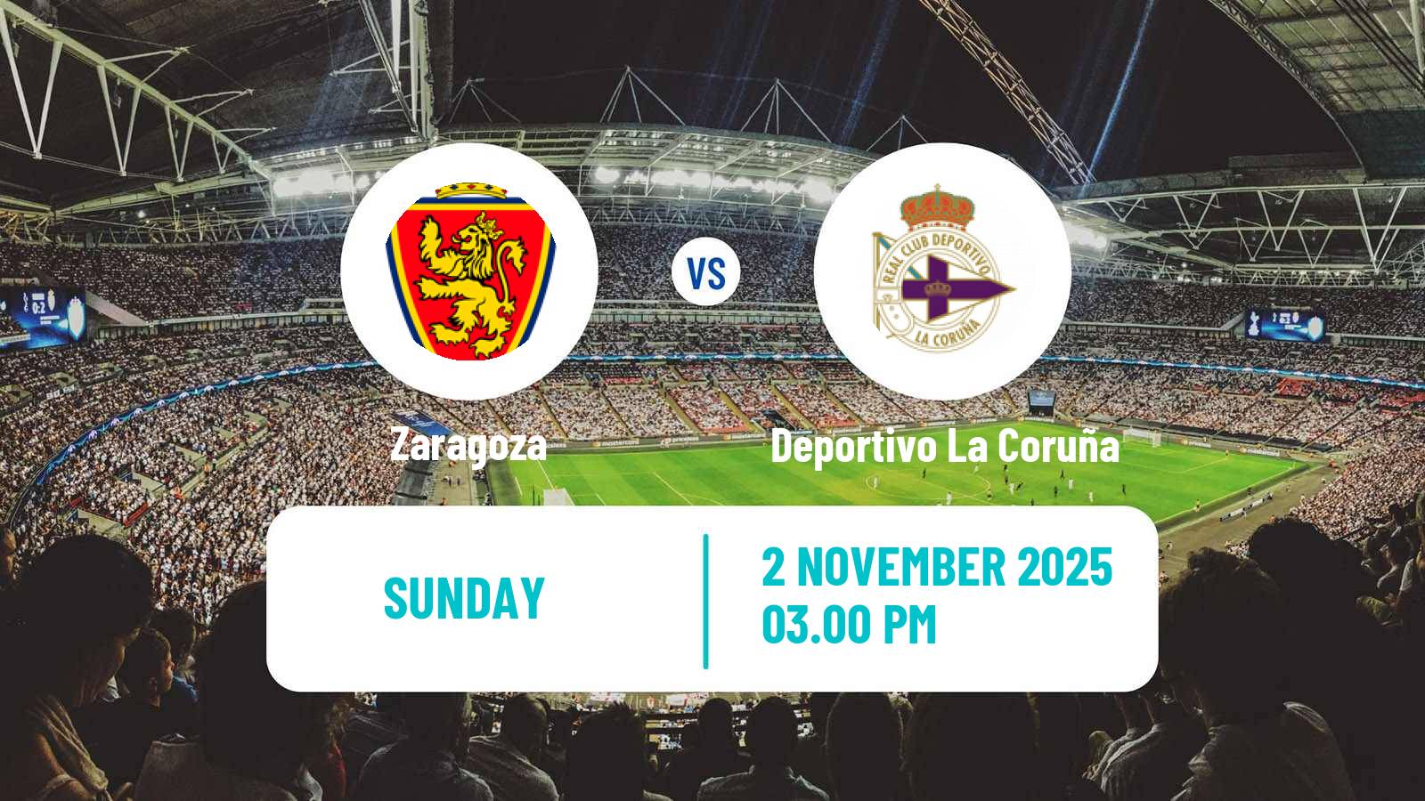 Football Spanish LaLiga2 Zaragoza - Deportivo La Coruña
