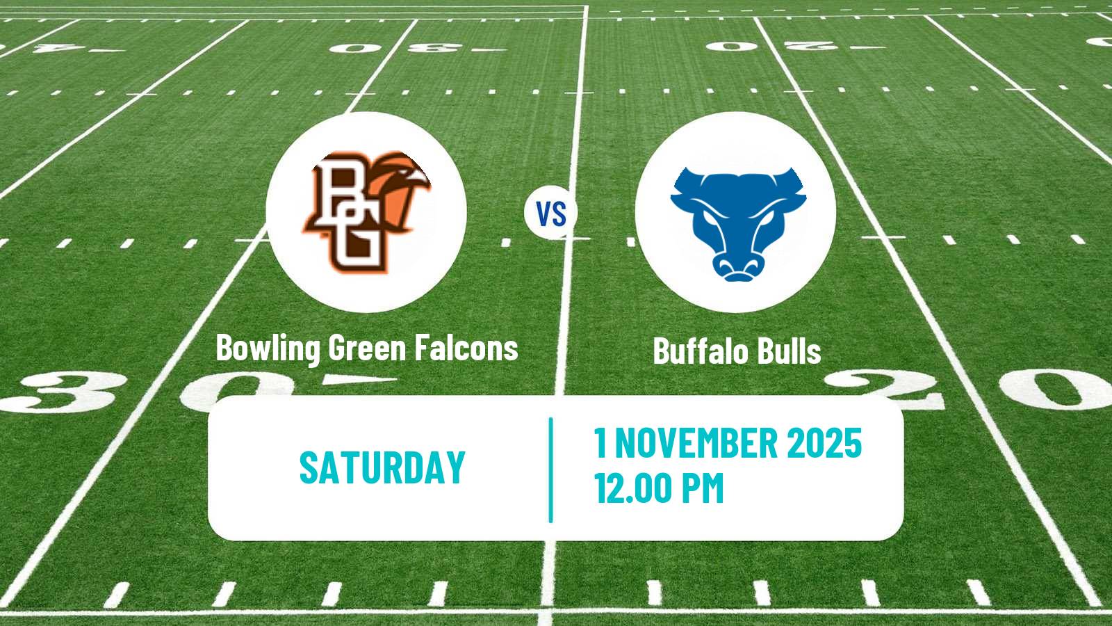 American football NCAA College Football Bowling Green Falcons - Buffalo Bulls