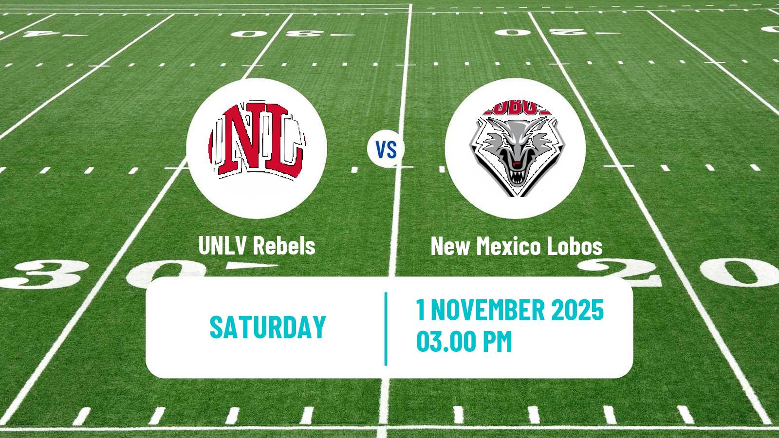American football NCAA College Football UNLV Rebels - New Mexico Lobos