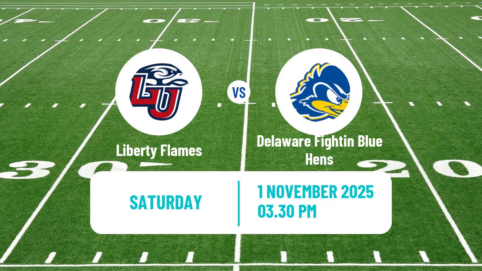 American football NCAA College Football Liberty Flames - Delaware Fightin Blue Hens