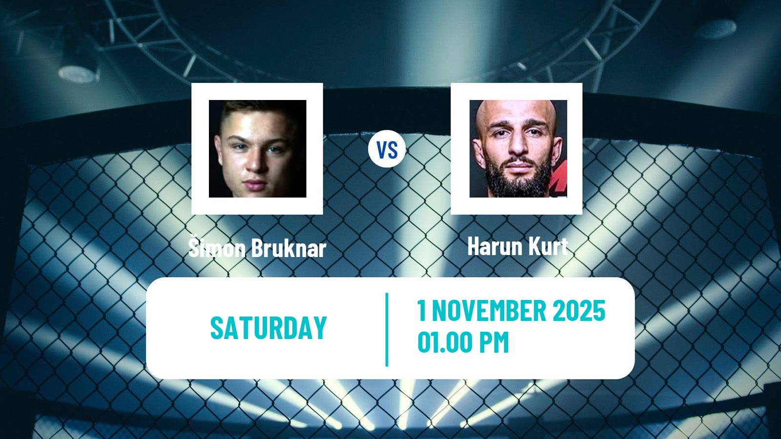 MMA Bantamweight Oktagon Men Šimon Bruknar - Harun Kurt