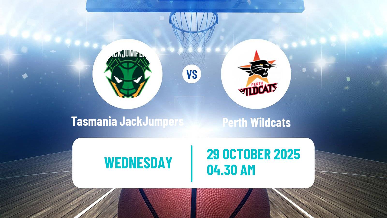 Basketball Australian NBL Tasmania JackJumpers - Perth Wildcats