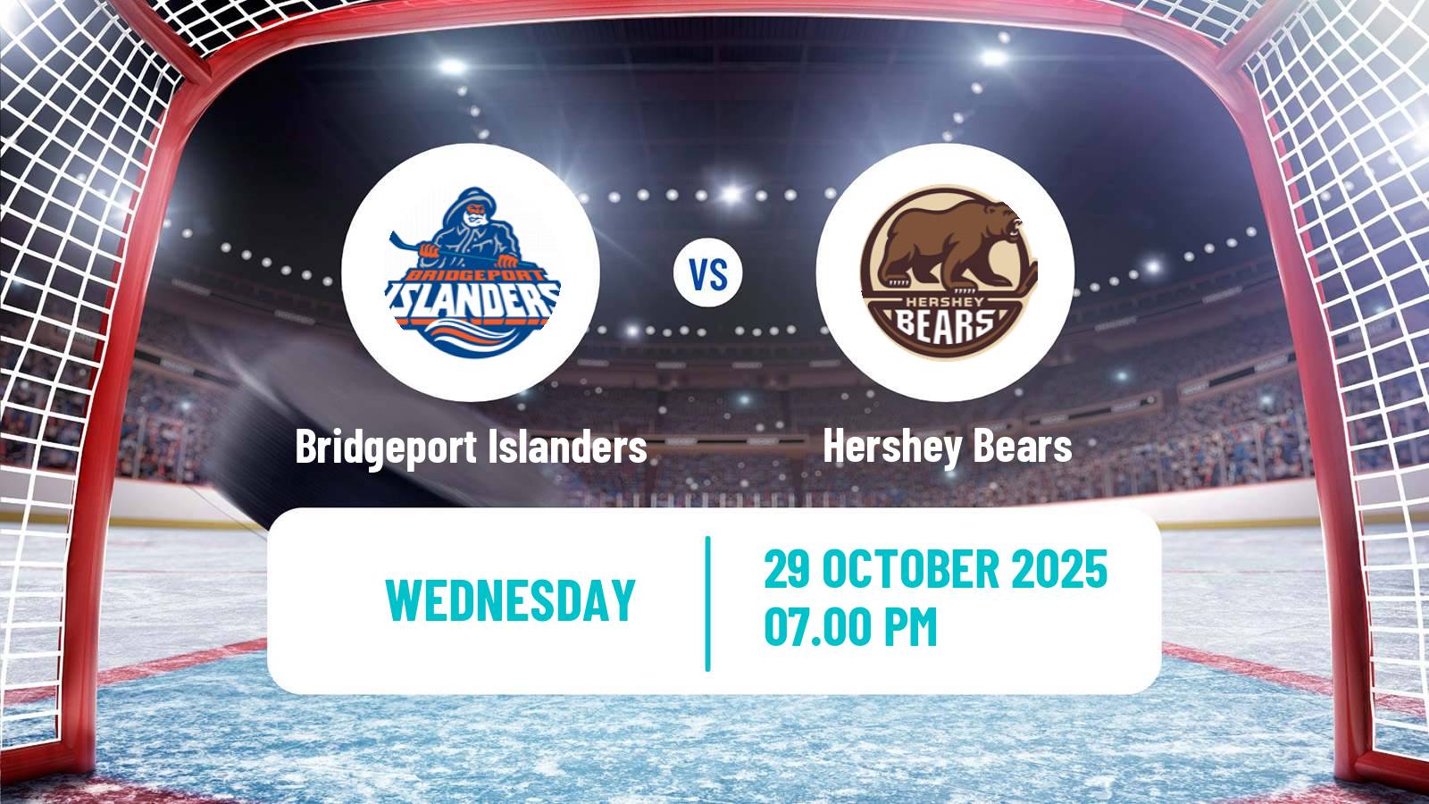 Hockey AHL Bridgeport Islanders - Hershey Bears