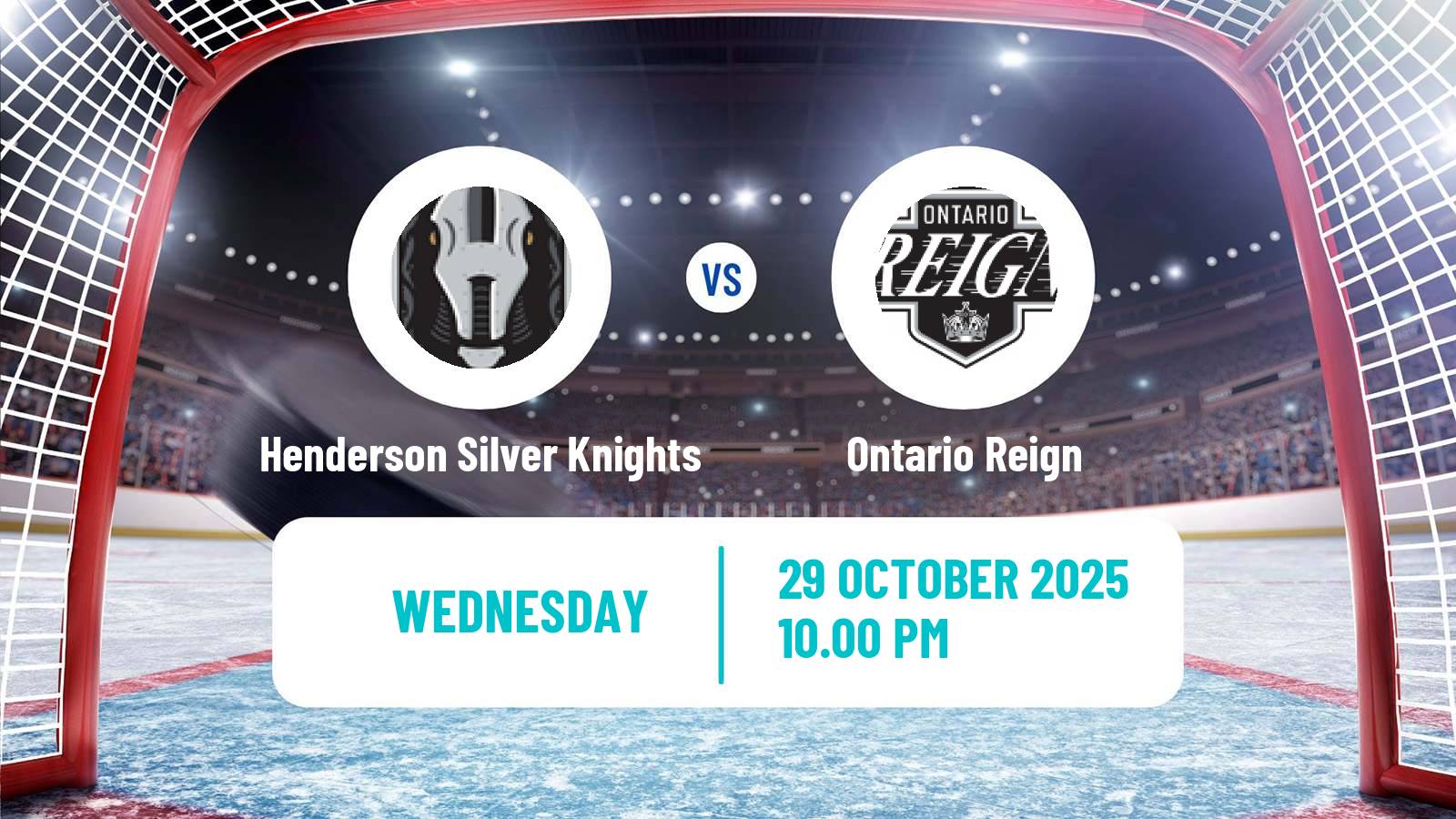 Hockey AHL Henderson Silver Knights - Ontario Reign