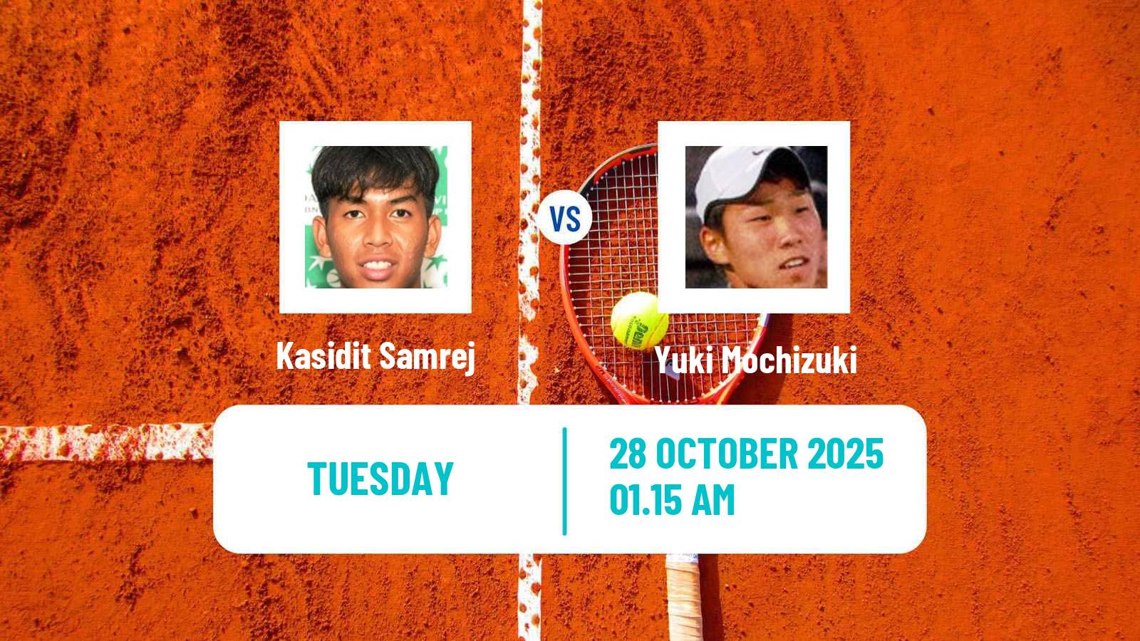 Tennis Seoul Challenger Men Kasidit Samrej - Yuki Mochizuki