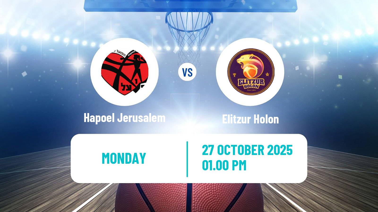 Basketball Israeli WBL Women Hapoel Jerusalem - Elitzur Holon