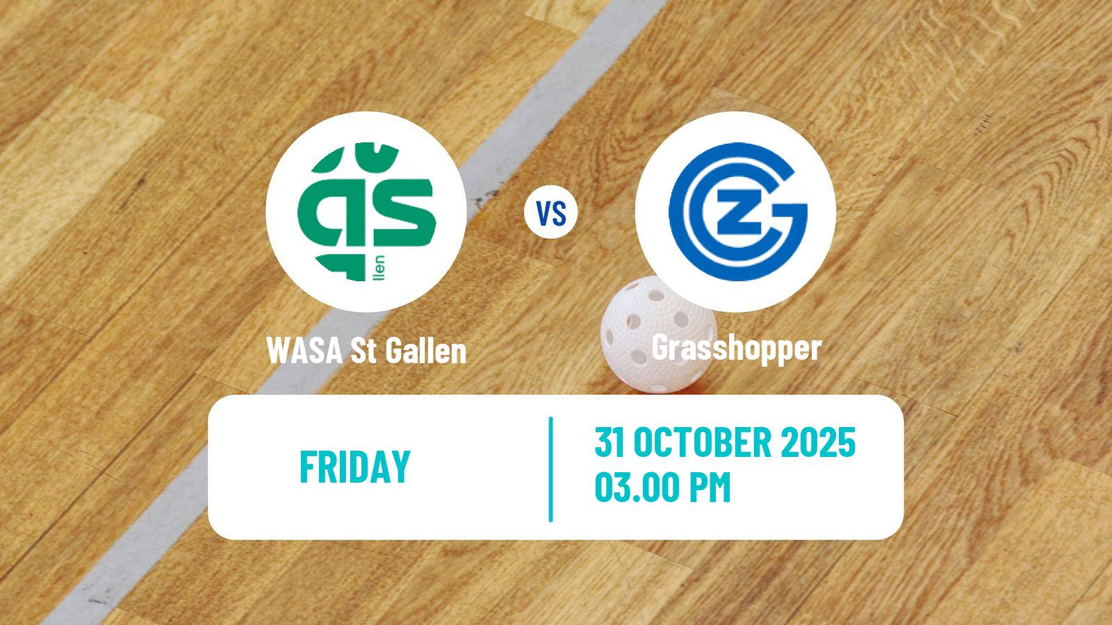 Floorball Swiss NLA Floorball WASA St Gallen - Grasshopper