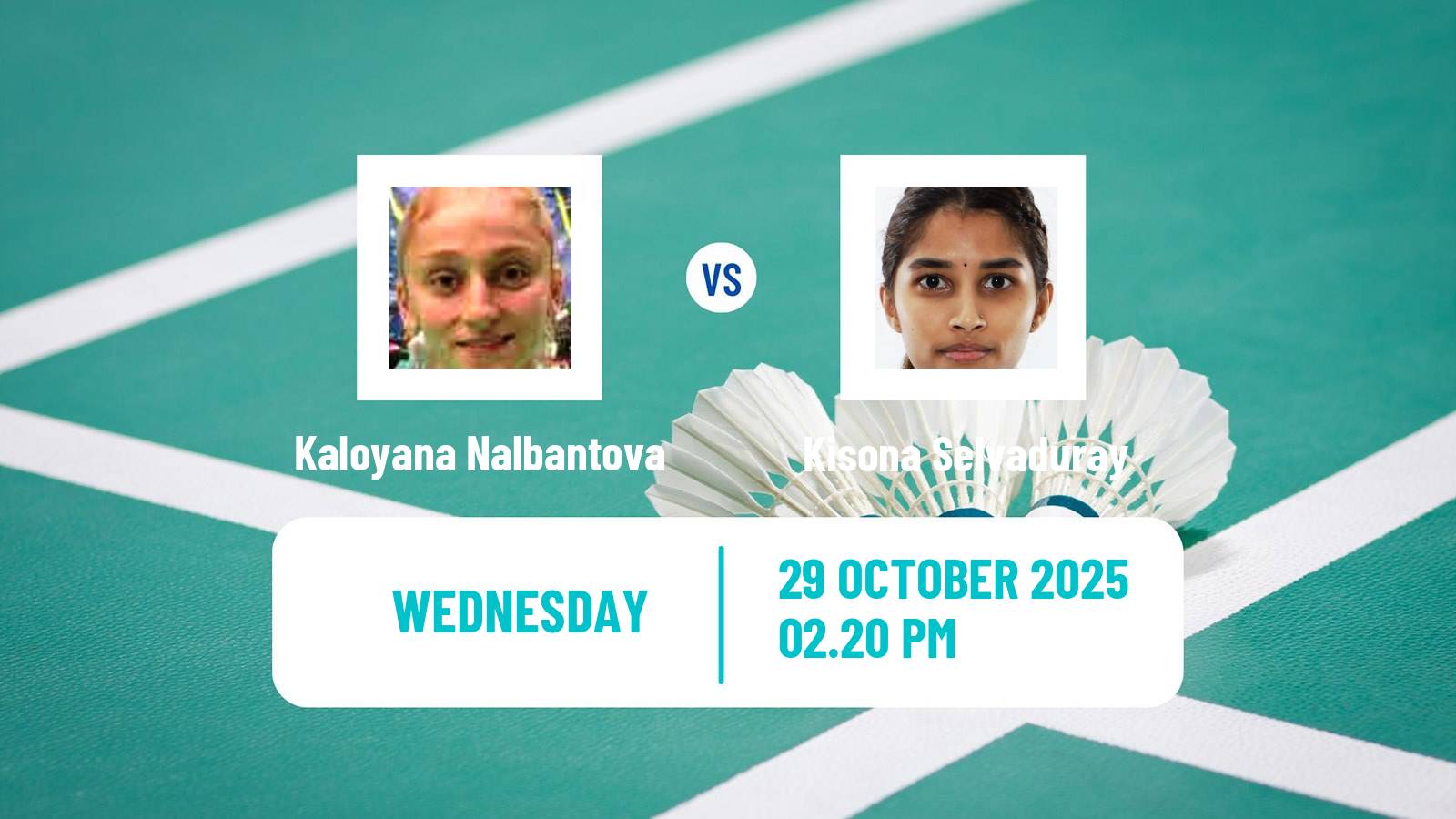 Badminton BWF World Tour Hylo Open Women Kaloyana Nalbantova - Kisona Selvaduray