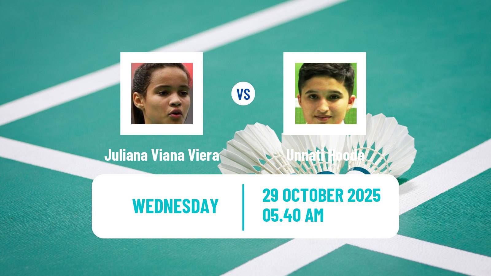 Badminton BWF World Tour Hylo Open Women Juliana Viana Viera - Unnati Hooda