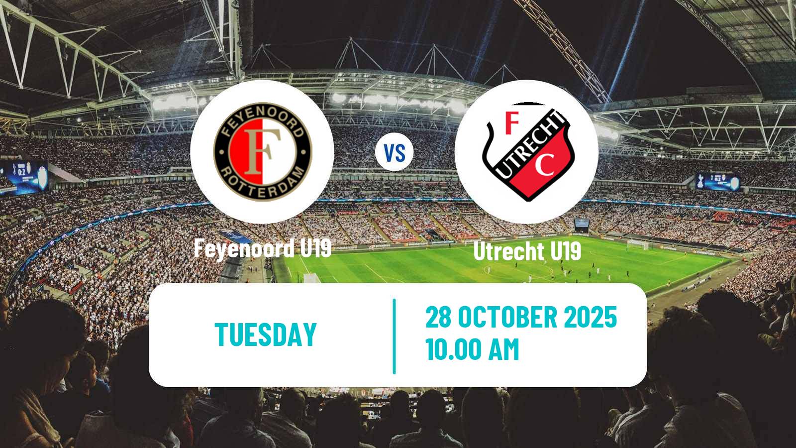 Football Dutch Eredivisie U19 Feyenoord U19 - Utrecht U19