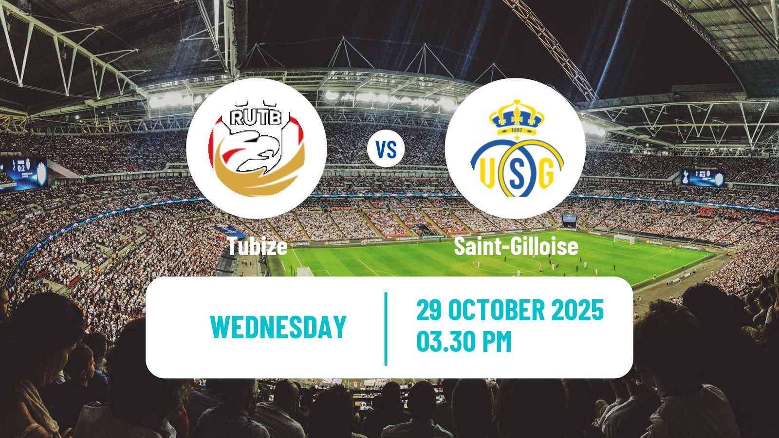 Football Belgian Cup Tubize - Saint-Gilloise