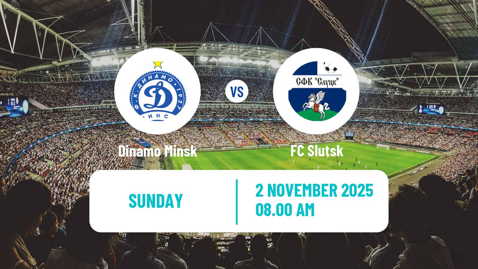Football Belarusian Vysshaya Liga Dinamo Minsk - Slutsk