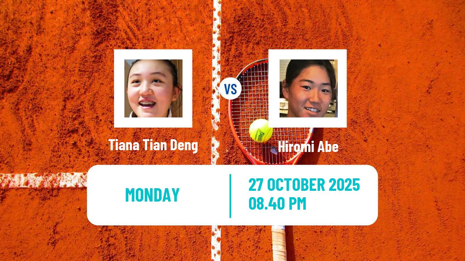 Tennis ITF W35 Makinohara Women Tiana Tian Deng - Hiromi Abe