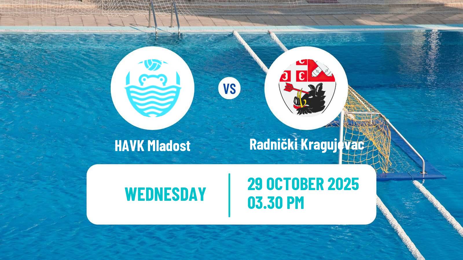 Water polo Champions League Water Polo HAVK Mladost - Radnički Kragujevac