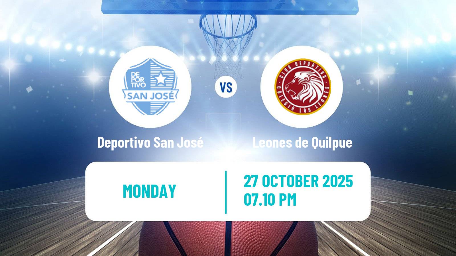 Basketball Basketball South American League Deportivo San José - Leones de Quilpue