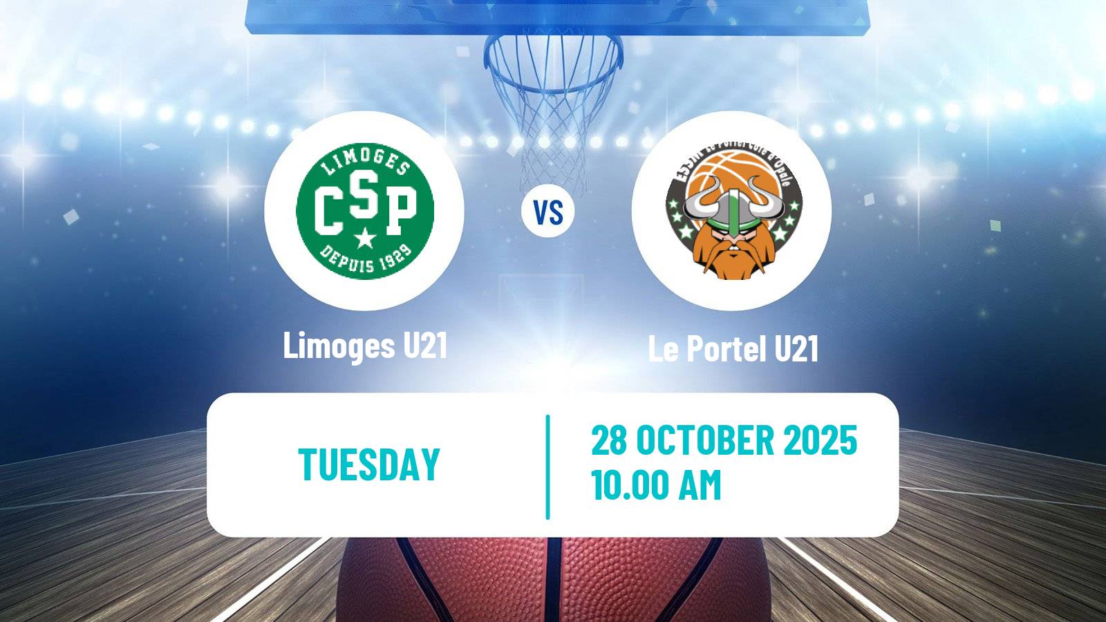 Basketball French Espoirs U21 Basketball Limoges U21 - Le Portel U21