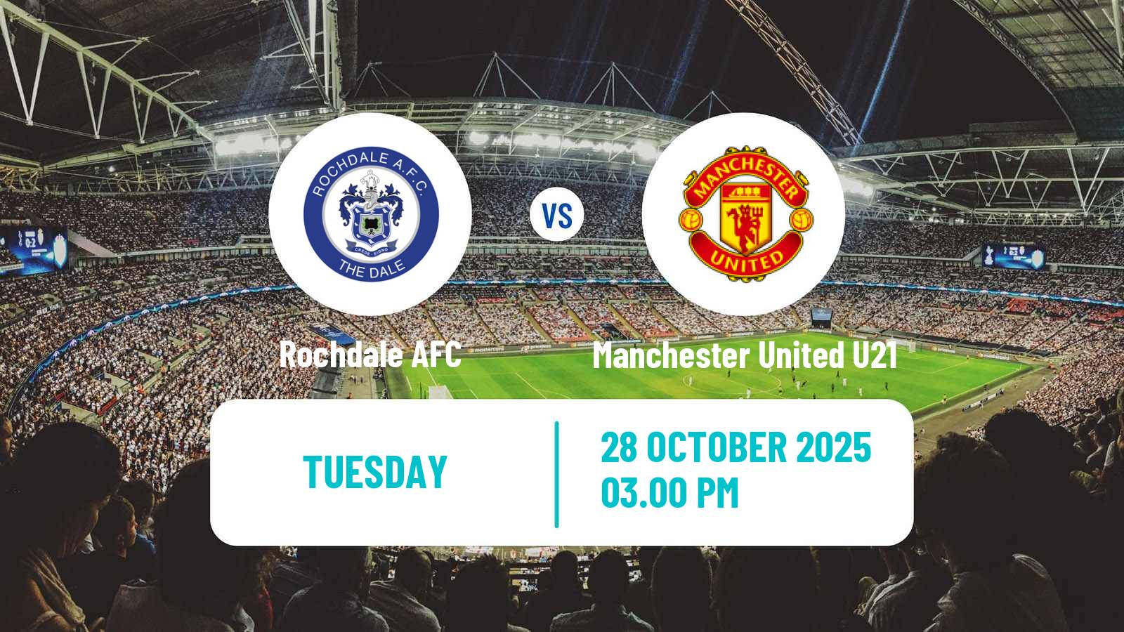 Football English National League Cup Rochdale - Manchester United U21
