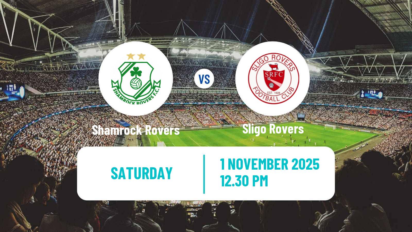 Football Irish Premier Division Shamrock Rovers - Sligo Rovers