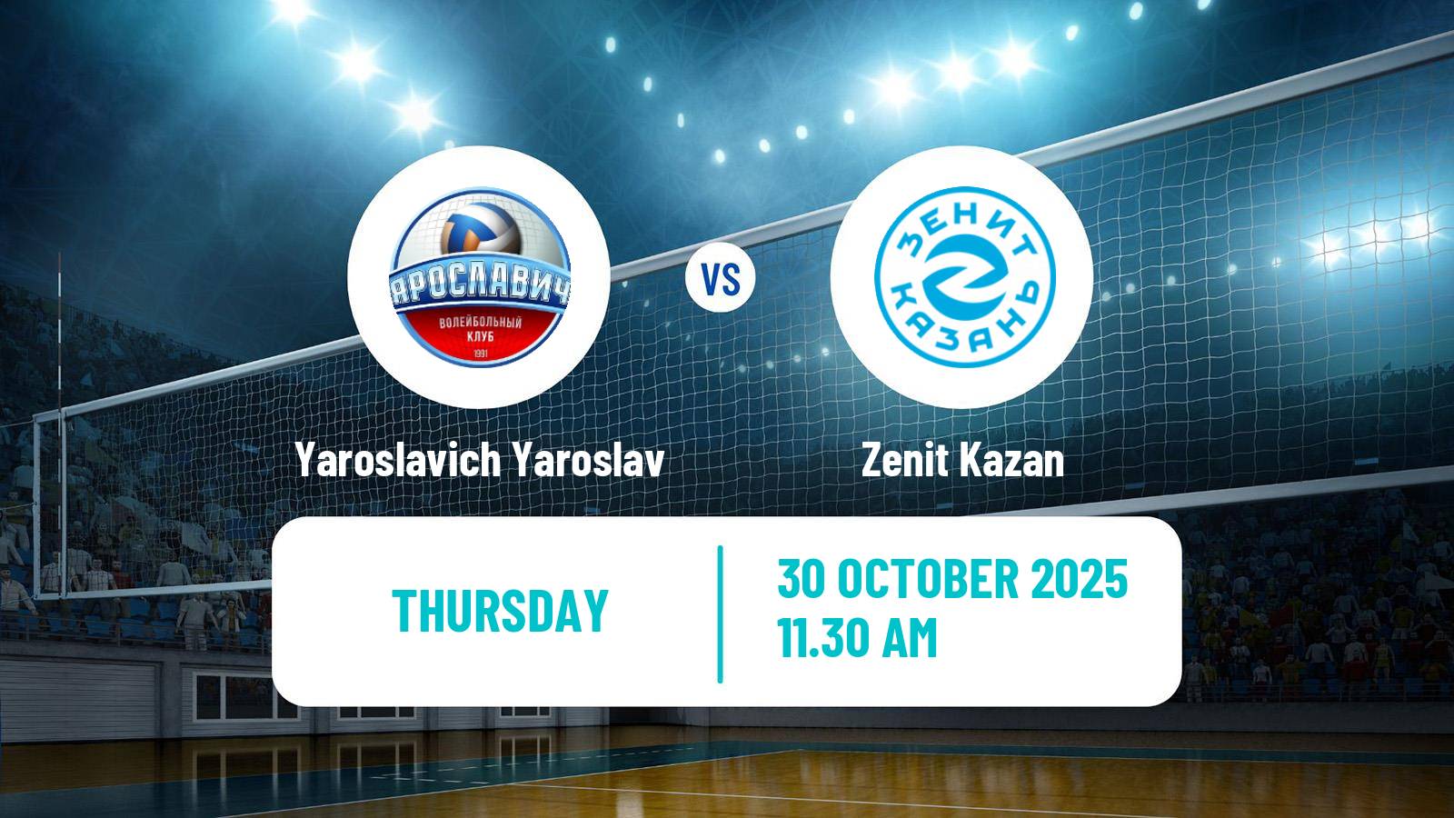 Volleyball Russian Super League Volleyball Yaroslavich Yaroslav - Zenit Kazan