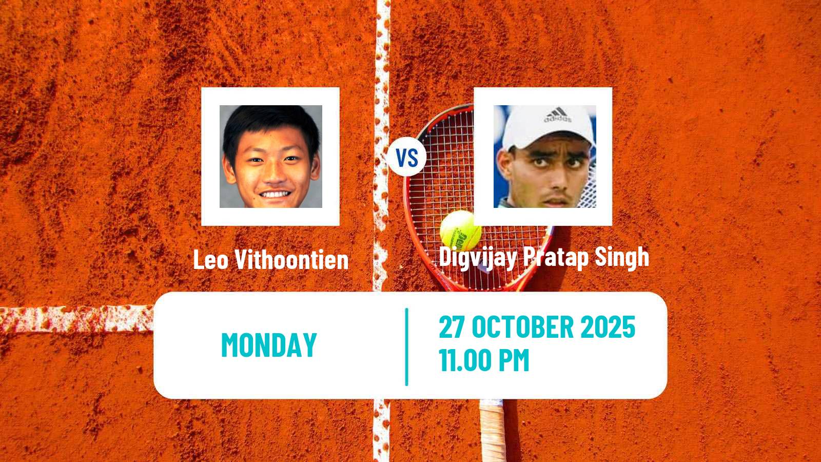 Tennis ITF M15 Hua Hin 2 Men Leo Vithoontien - Digvijay Pratap Singh
