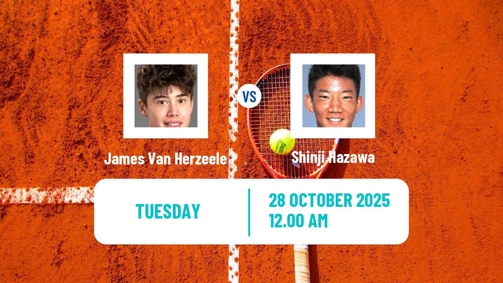 Tennis ITF M15 Hua Hin 2 Men James Van Herzeele - Shinji Hazawa
