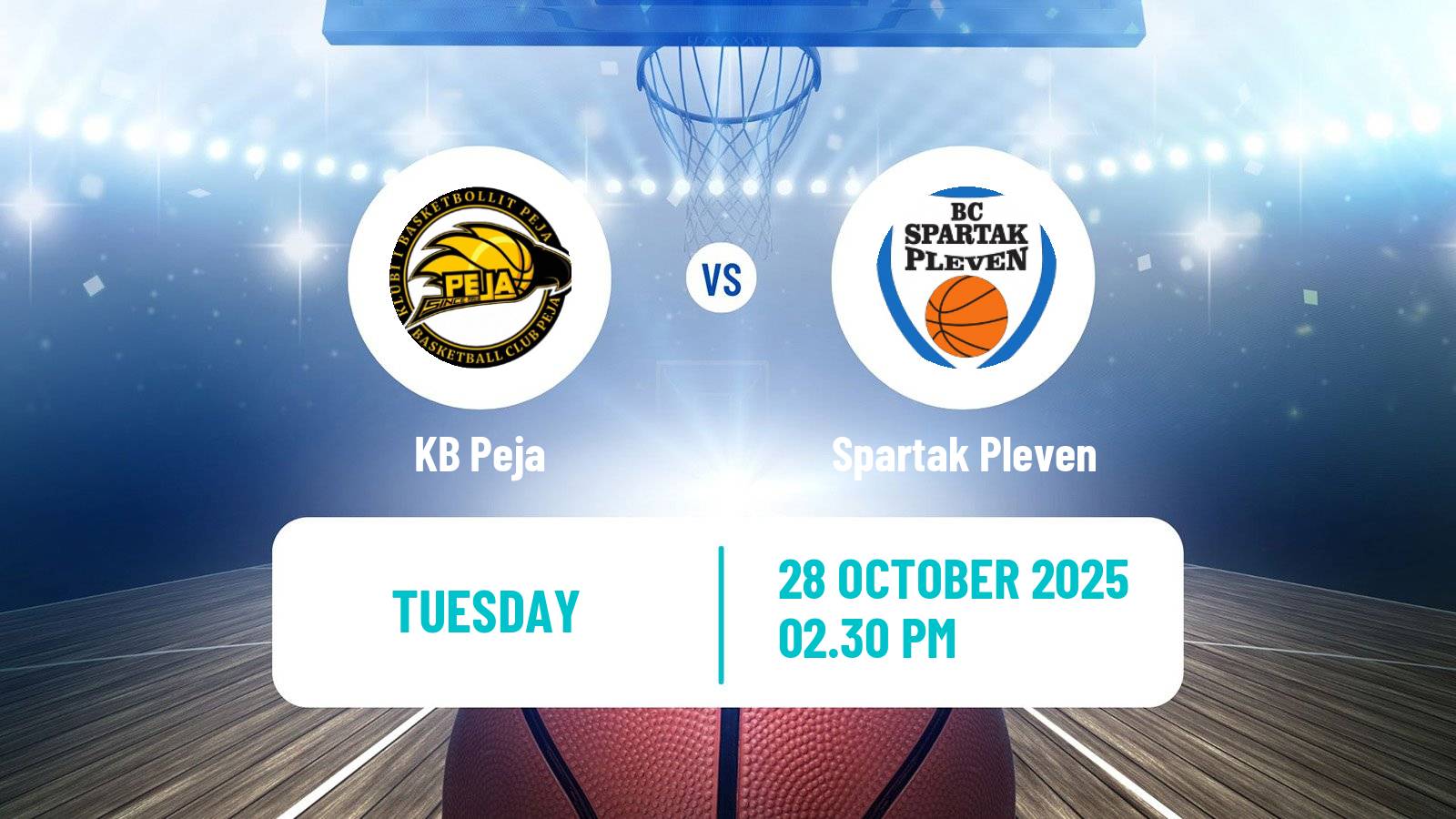 Basketball ENBL Peja - Spartak Pleven