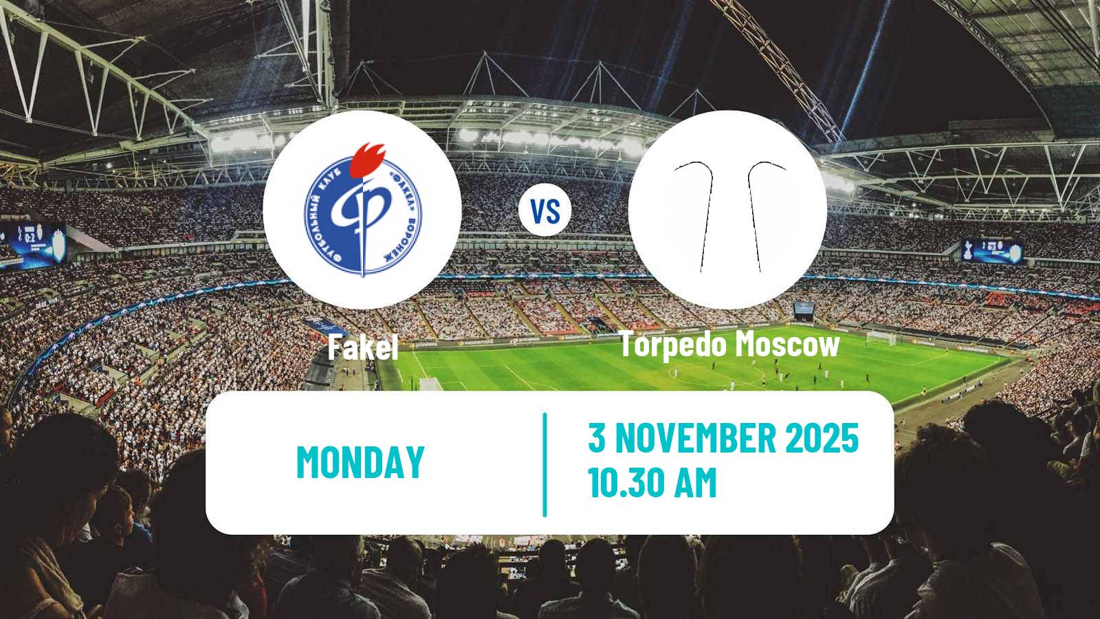 Football Russian FNL Fakel - Torpedo Moscow