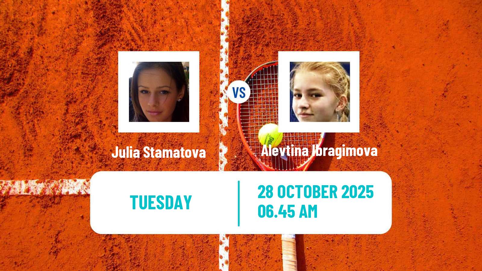 Tennis ITF W35 Istanbul Women Julia Stamatova - Alevtina Ibragimova