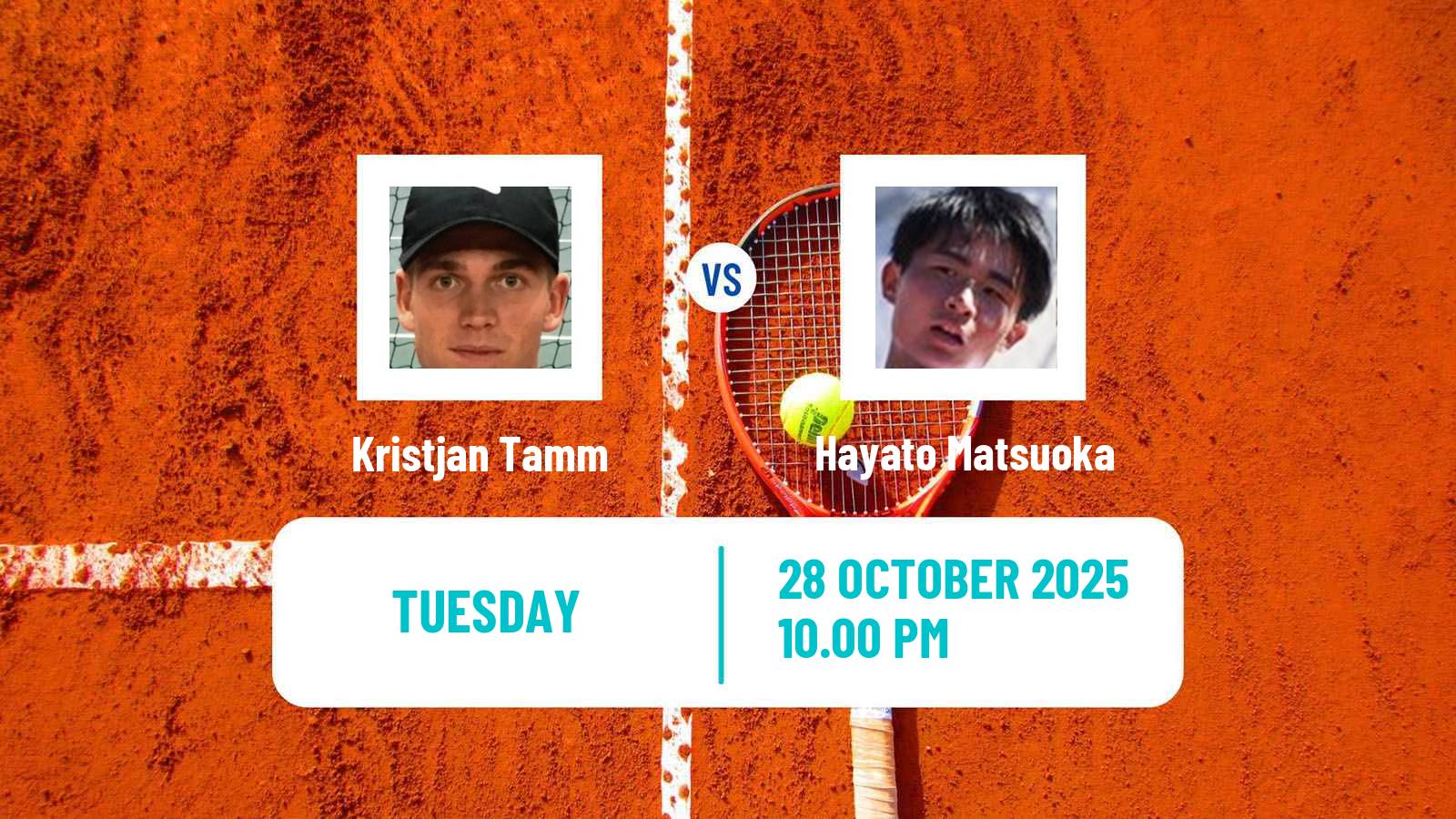 Tennis ITF M25 Qian Daohu Men Kristjan Tamm - Hayato Matsuoka