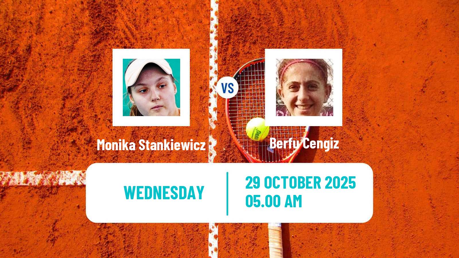 Tennis ITF W35 Istanbul Women Monika Stankiewicz - Berfu Cengiz