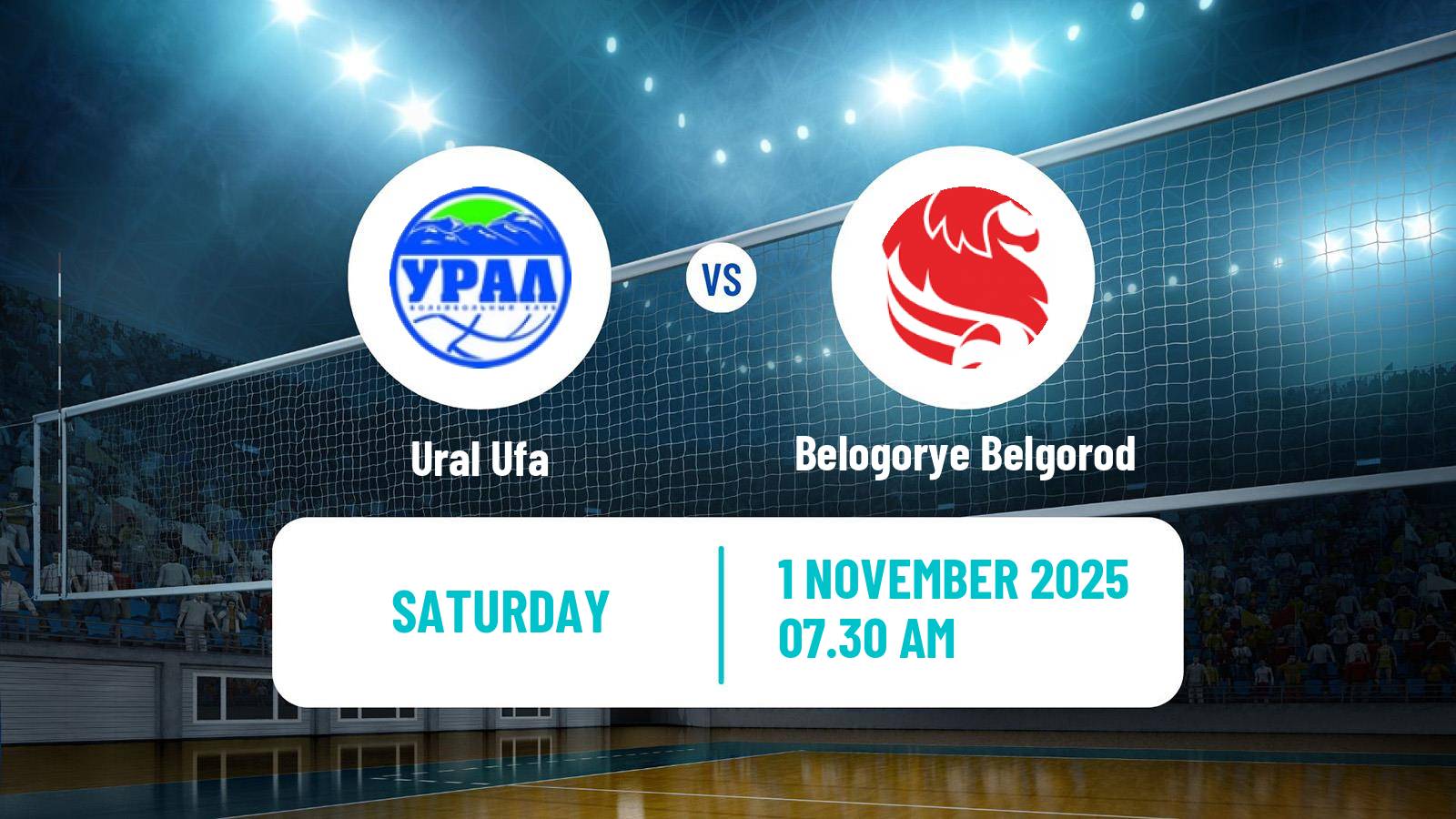Volleyball Russian Super League Volleyball Ural Ufa - Belogorye Belgorod
