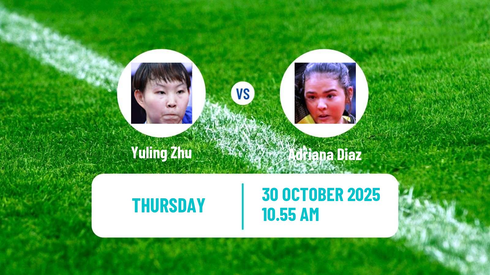 Table tennis Wtt Champions Montpellier Women Yuling Zhu - Adriana Diaz