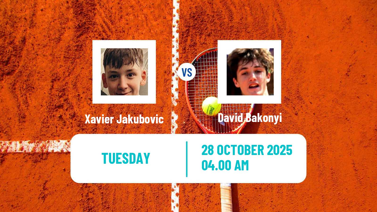 Tennis ITF M15 Szabolcsveresmart Men Xavier Jakubovic - David Bakonyi