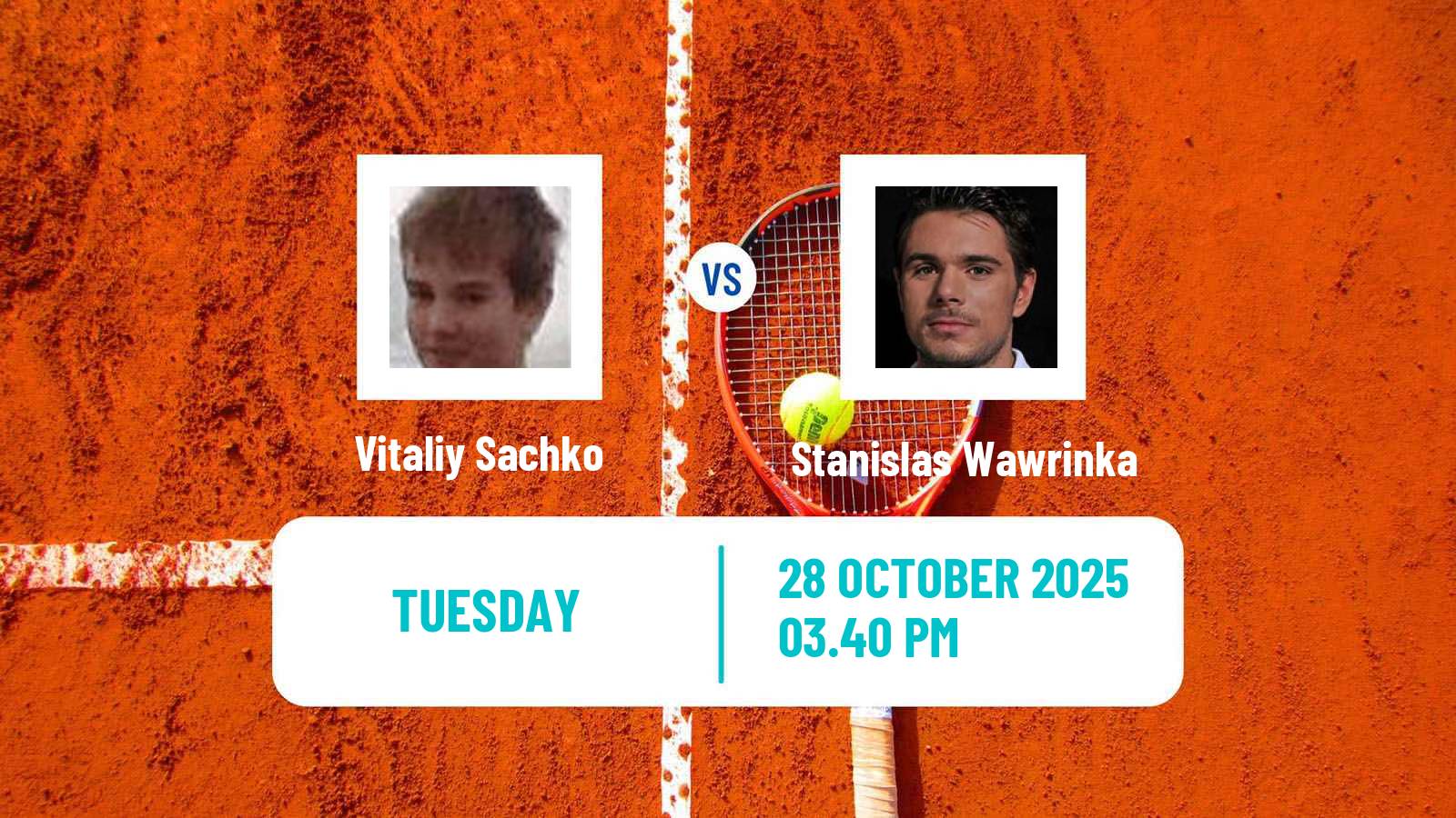 Tennis Bratislava 2 Challenger Men Vitaliy Sachko - Stanislas Wawrinka