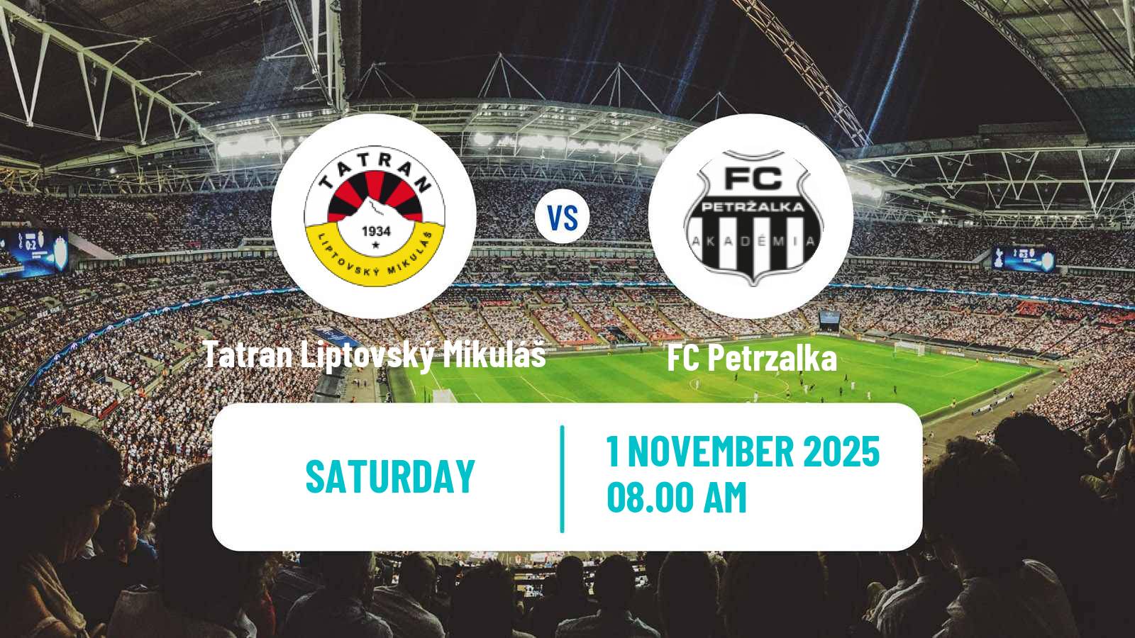 Football Slovak 2 Liga Tatran Liptovský Mikuláš - Petrzalka