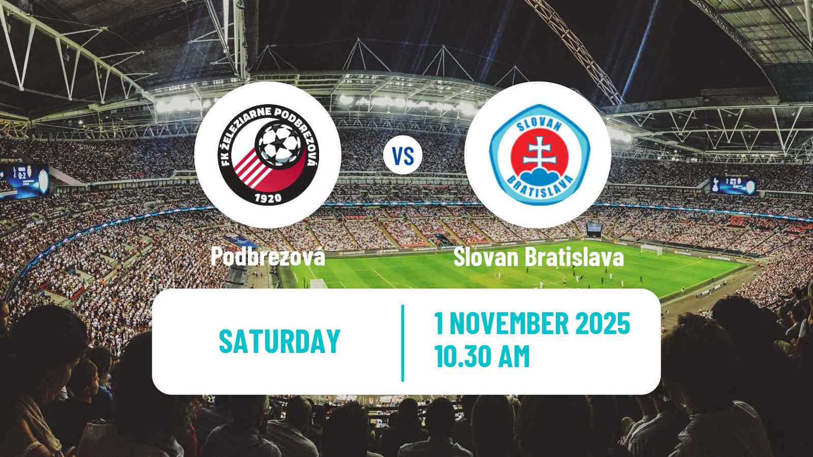 Football Slovak Superliga Podbrezová - Slovan Bratislava