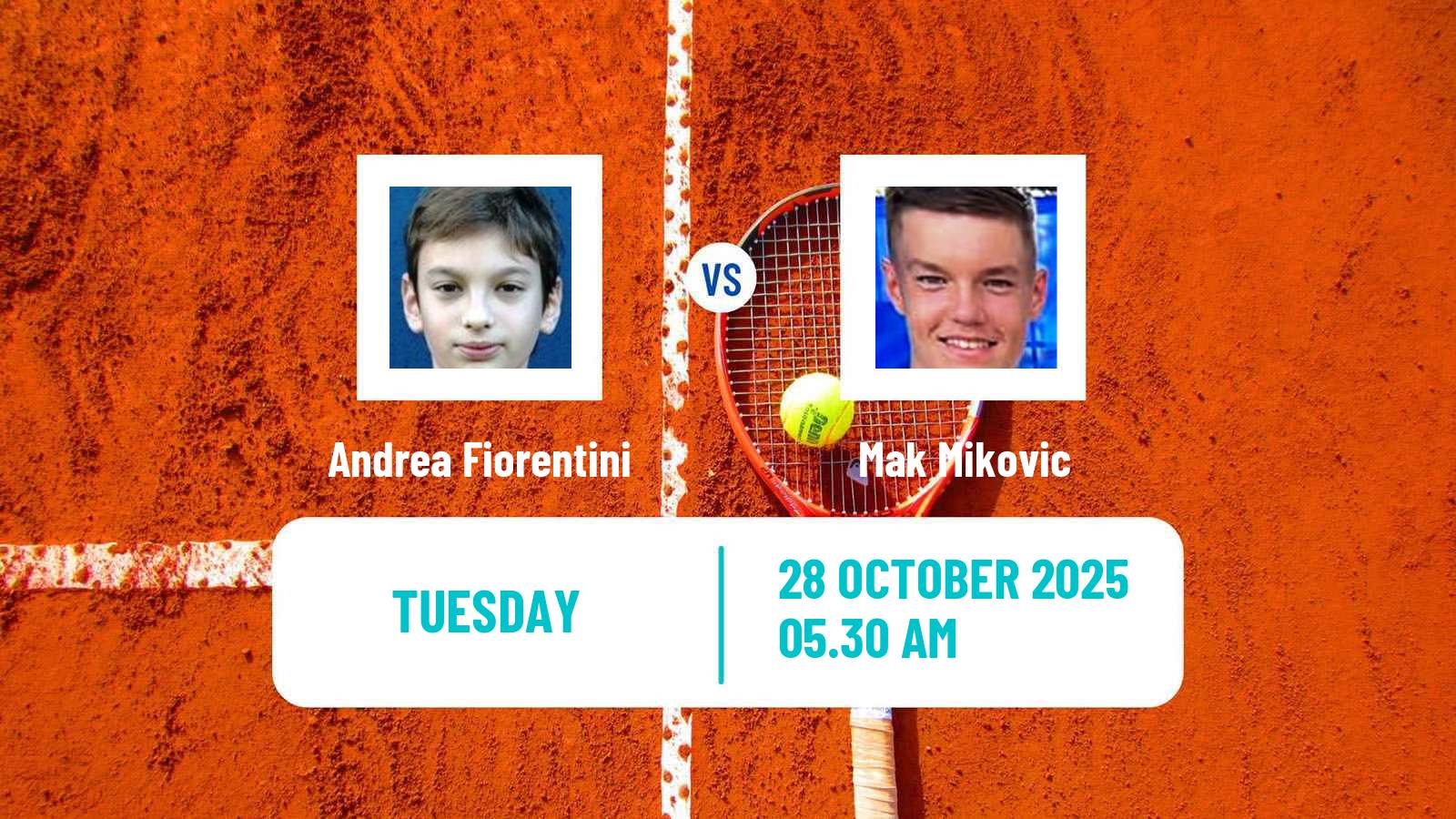 Tennis ITF M15 Bol 2 Men Andrea Fiorentini - Mak Mikovic