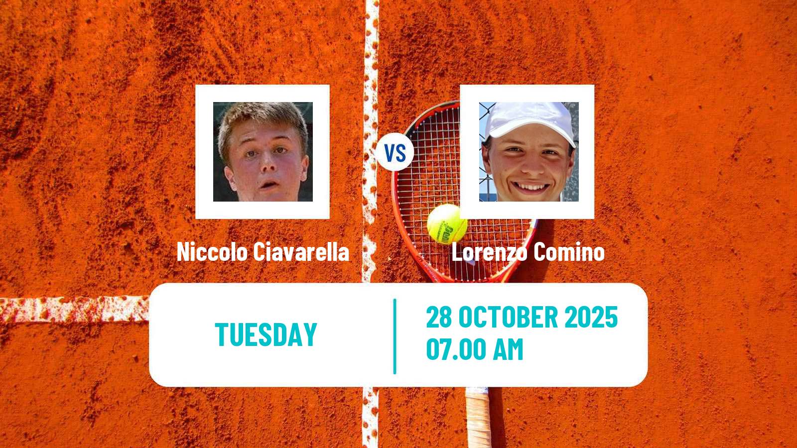 Tennis ITF M15 Bol 2 Men Niccolo Ciavarella - Lorenzo Comino