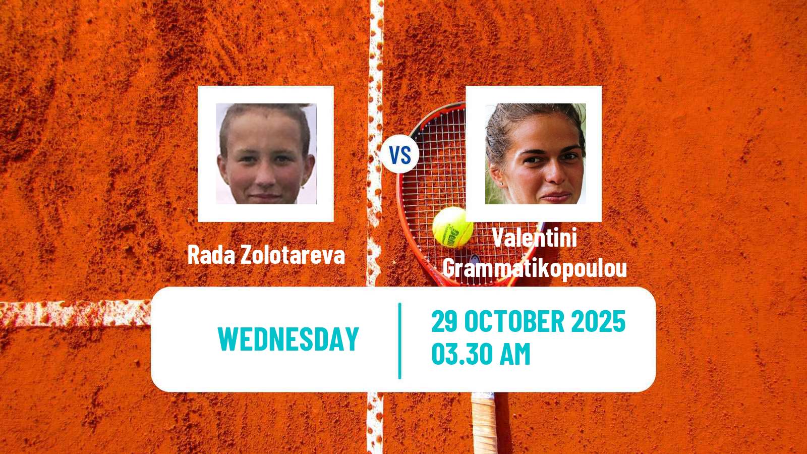 Tennis ITF W35 Istanbul Women Rada Zolotareva - Valentini Grammatikopoulou