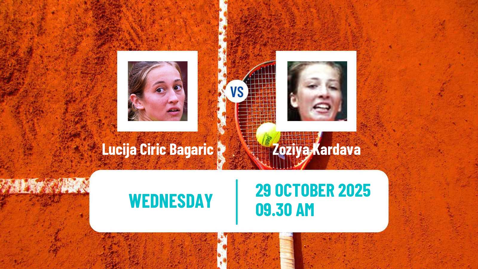 Tennis ITF W35 Istanbul Women Lucija Ciric Bagaric - Zoziya Kardava