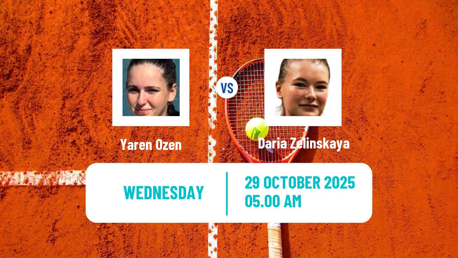 Tennis ITF W35 Istanbul Women Yaren Ozen - Daria Zelinskaya