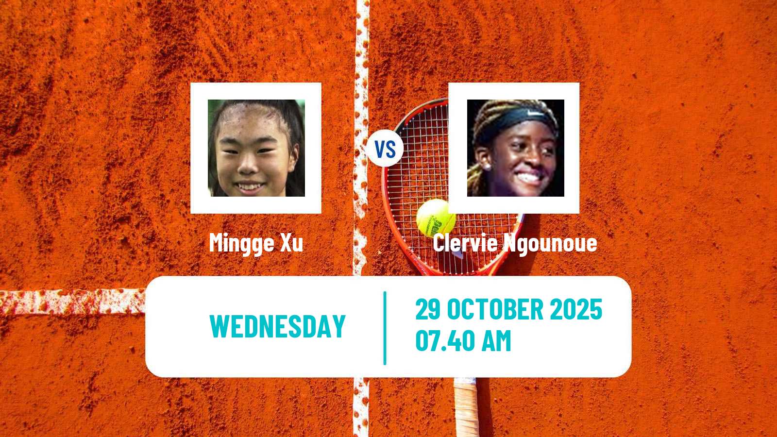 Tennis ITF W75 Glasgow Women Mingge Xu - Clervie Ngounoue