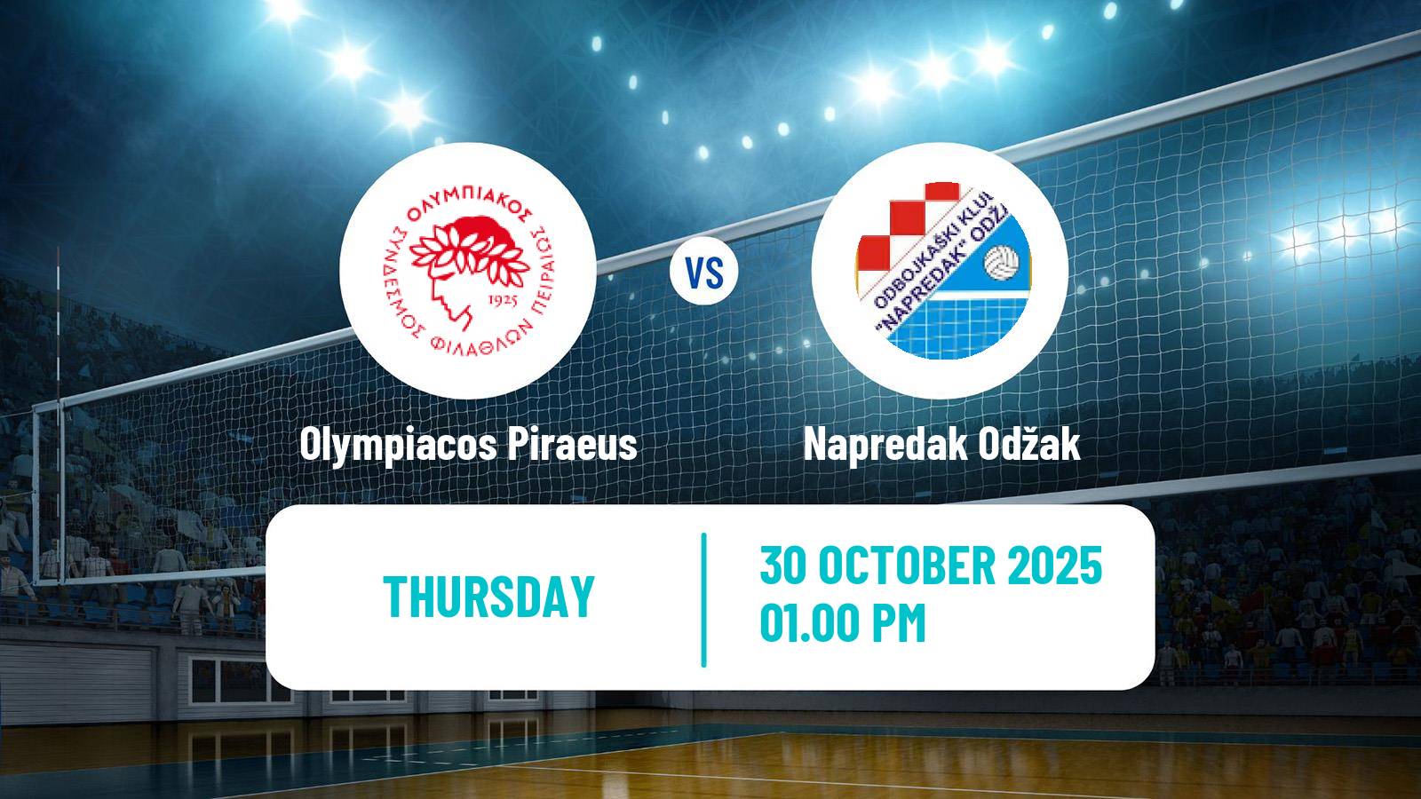 Volleyball CEV Champions League Olympiacos Piraeus - Napredak Odžak