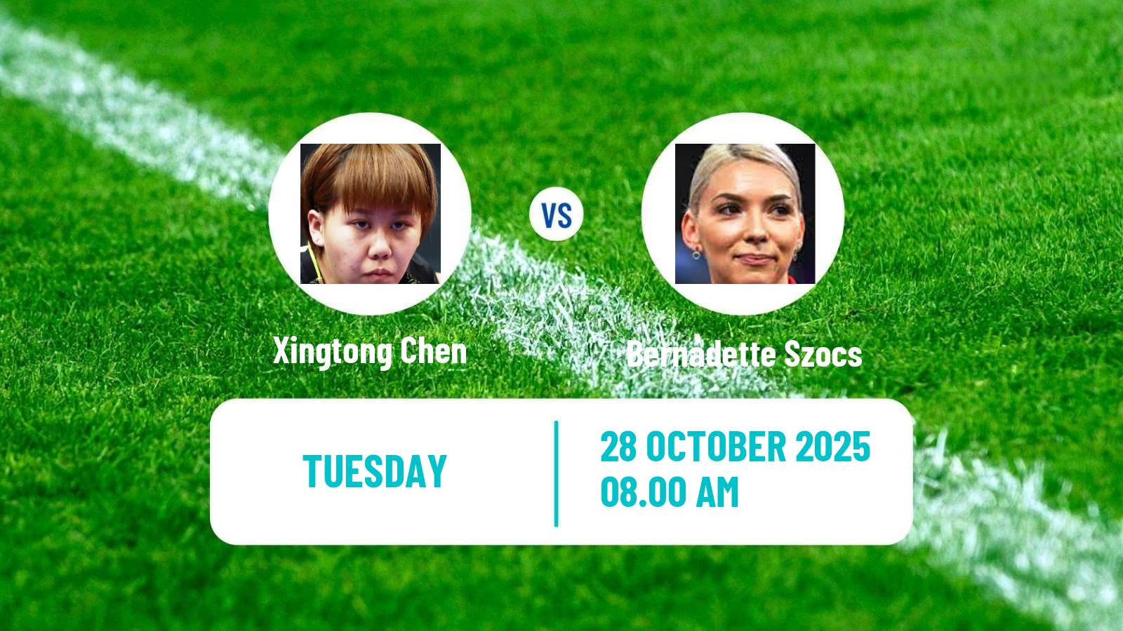 Table tennis Wtt Champions Montpellier Women Xingtong Chen - Bernadette Szocs