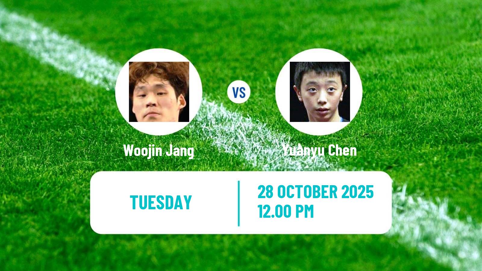 Table tennis Wtt Champions Montpellier Men Woojin Jang - Yuanyu Chen