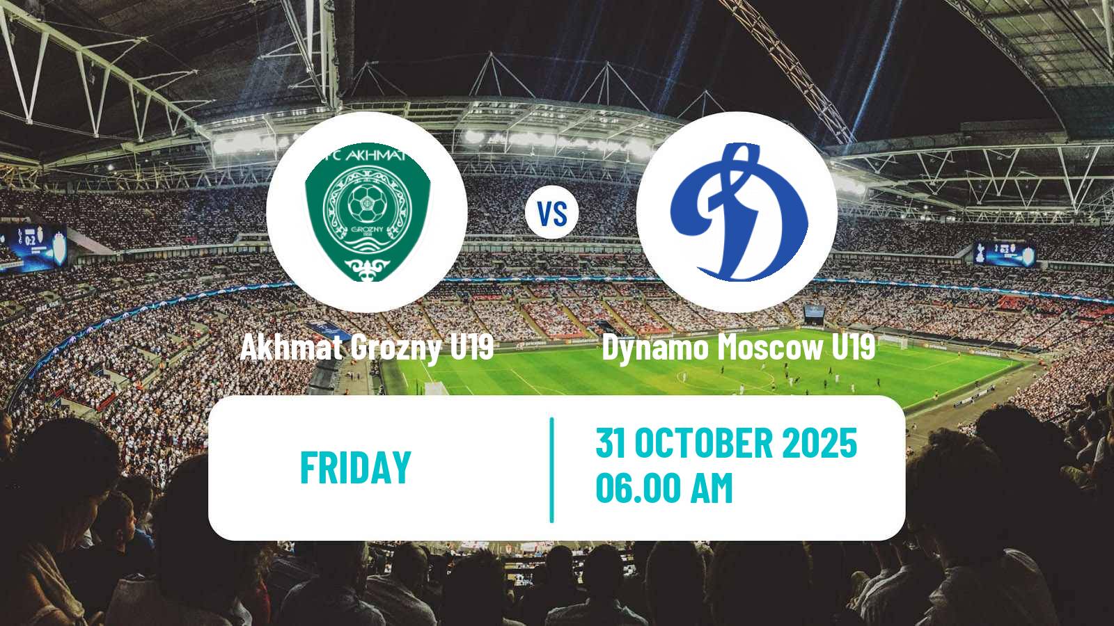 Football Russian Youth League Akhmat Grozny U19 - Dynamo Moscow U19