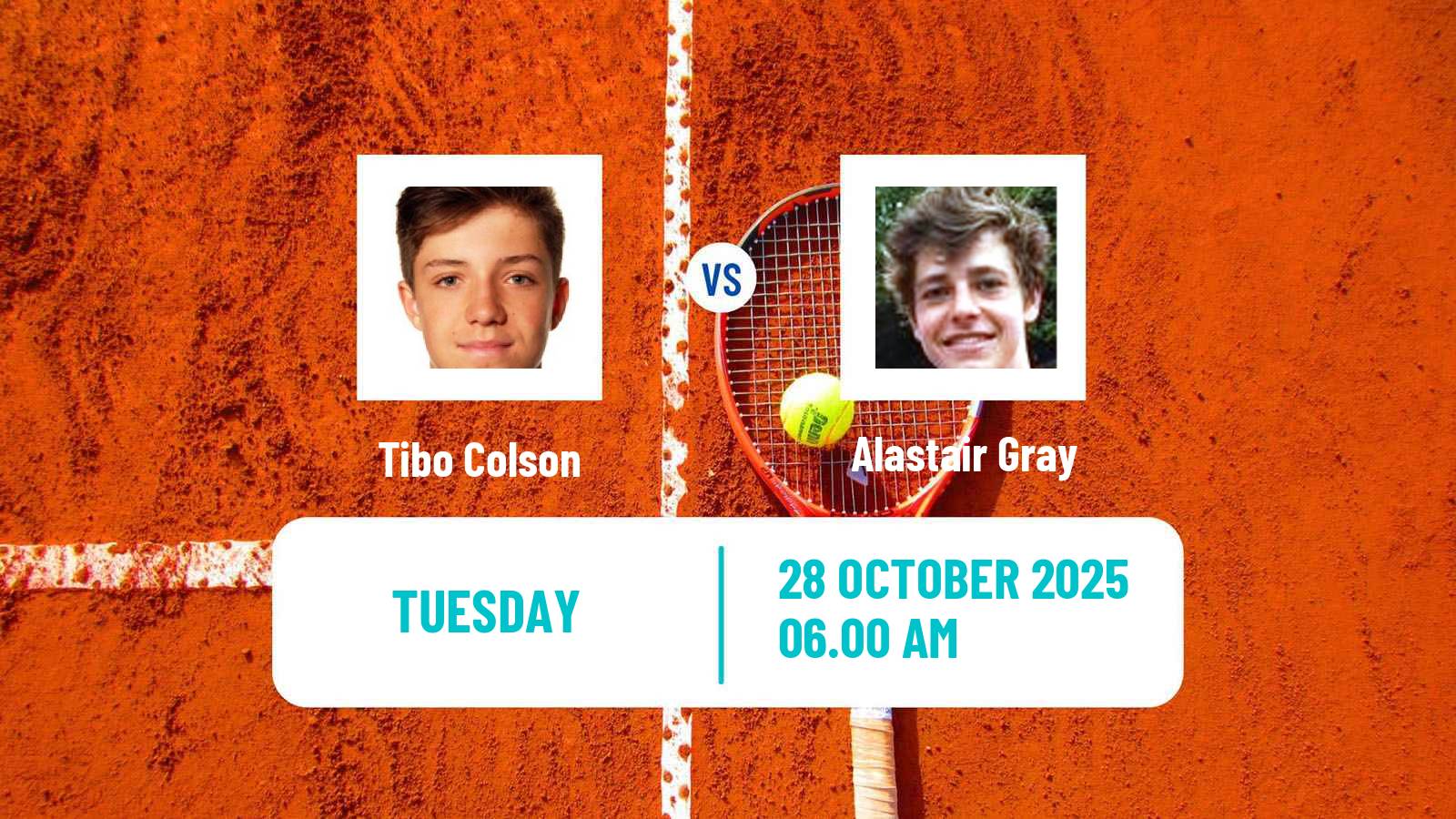 Tennis ITF M25 Glasgow 2 Men Tibo Colson - Alastair Gray