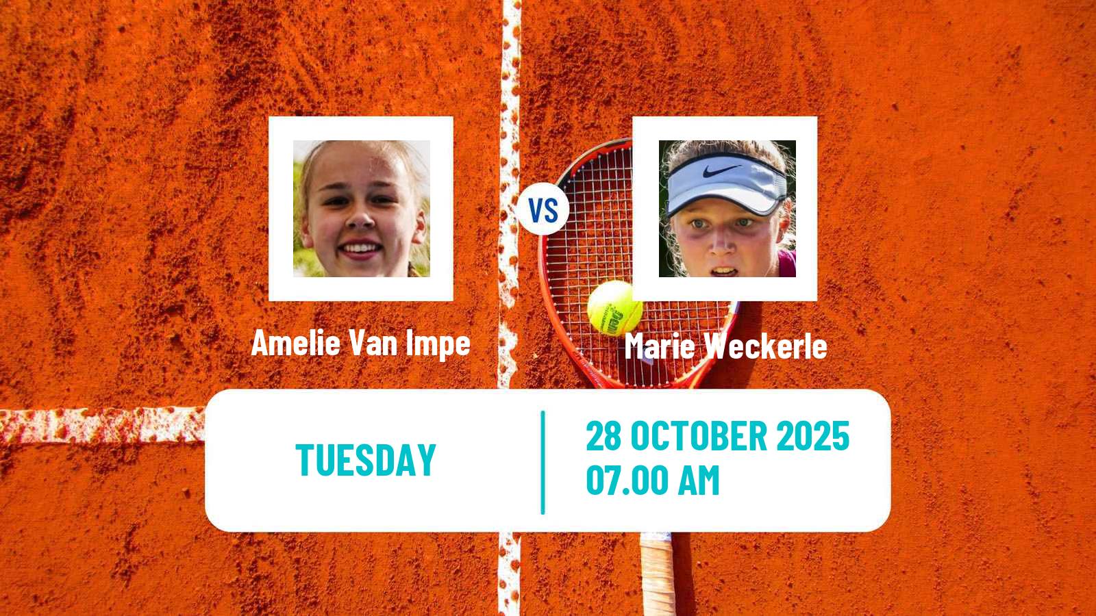 Tennis ITF W35 Villeneuve D Ascq Women Amelie Van Impe - Marie Weckerle